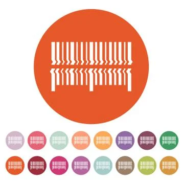 Scan the bar code icon. Barcode scanning symbol. Flat Stock-Illustration