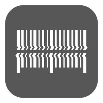 Scan the bar code icon. Barcode scanning symbol. Flat Stock-Illustration