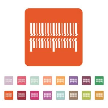 Scan the bar code icon. Barcode scanning symbol. Flat Stock-Illustration