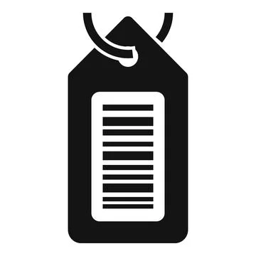 Scan bar code tag icon simple vector. Check ticket 스톡 일러스트