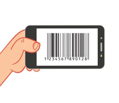 Scan Barcode to Mobile Phone Stock-Illustration