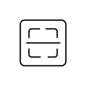 Scan button icon vector set collection for web Illustrazione stock