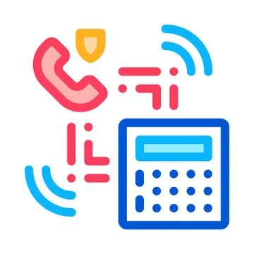 Scan code detection icon vector outline illustration Illustrazione stock