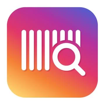 Scan Code icon with hipster button. eCommerce button. Shopping symbol. Stock-Illustration