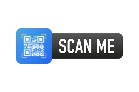 Scan code smartphone on white background. Isolated white background. Bar code Stock-Illustration