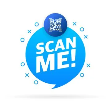 Scan code smartphone on white background. Isolated white background. Bar code 스톡 일러스트