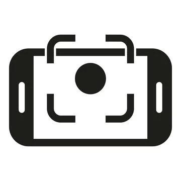 Scan control reality icon simple vector. Smart future Illustrazione stock