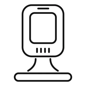 Scan device icon outline vector. Quick space coding Stockillustratie