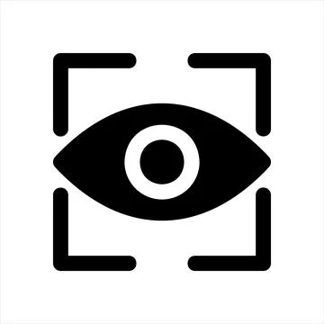 Scan glyph icon vector illustration isolated on white background Stock Illustration