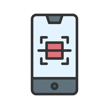 Scan Icon Image. 스톡 일러스트