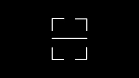 Scan icon QR Code and Bar Code scanner process, QR Code Scan interface anim.. Stock Footage 331937155