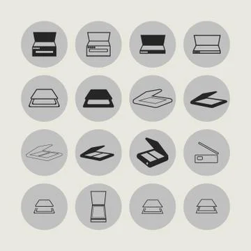 Scan icons Stock Illustration