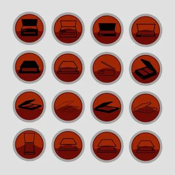 Scan icons Stock Illustration