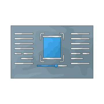Scan illustration Illustrazione stock