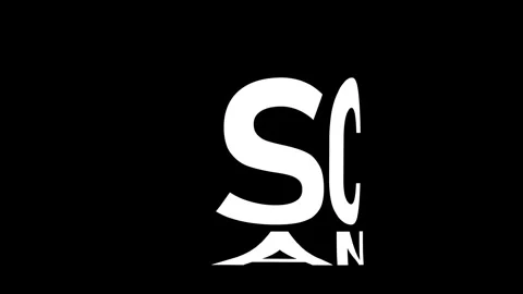 Scan Kinetic Warp Text Animation Stock Footage 315002964