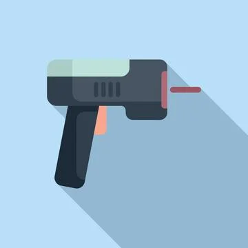 Scan laser handle icon flat vector. Pay ticket label Stock Illustration
