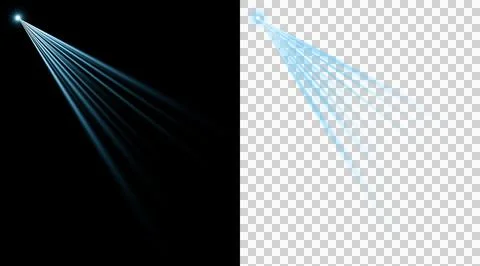 Scan Light Beam Effect Blue Holographic Isolated Stock Illustration