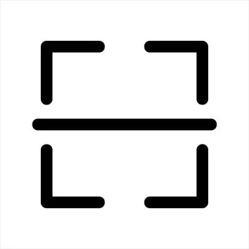 Scan line icon vector illustration isolated on white background Stock Illustration