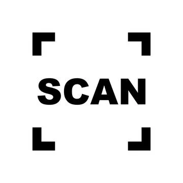 Scan logo icon. Read. Vector. Stock Illustration