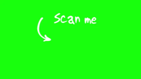 Scan me barcode sign text with arrow, scan qr code icon scanning code sign Stock Footage 286180358