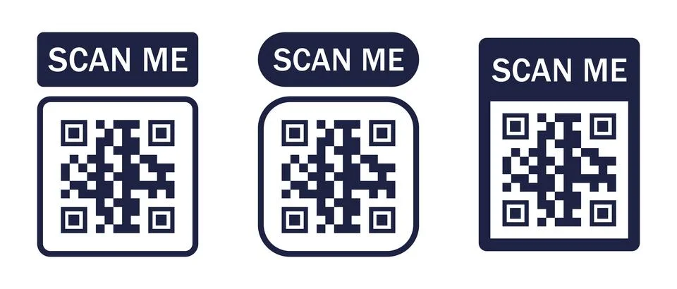 Scan me qr code design vector Stock-Illustration