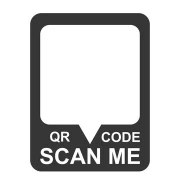 Scan me QR code template smartphone mobile app payment and phone Illustrazione stock