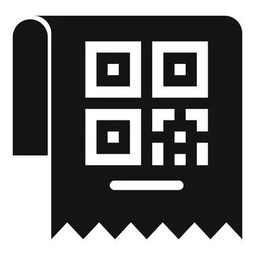Scan paper device icon simple vector. Smart bar Stock Illustration