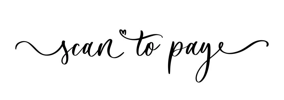 Scan to pay. Barcode scanner for pay, web, mobile app, promo. For wedding par Stock Illustration