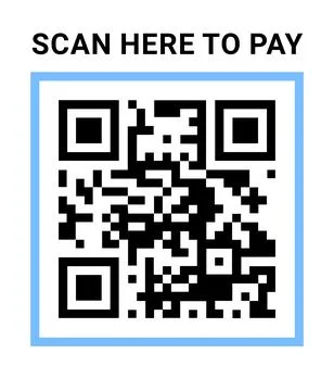 Scan QR code for contactless payment, illustration イラスト素材