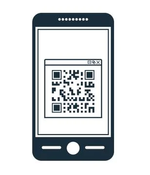 Scan QR Code design Stock Illustration