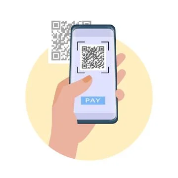 Scan QR code イラスト素材