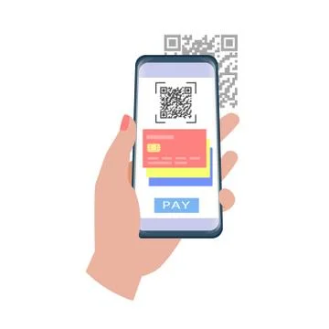 Scan QR code Stockillustratie