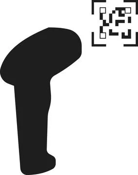 Scan the QR code using a barcode. Vector image. Stock Illustration