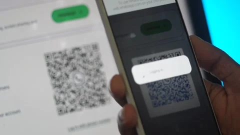 Scan QRcode Log Into Whatsapp Web On Laptop: Islamabad, Pakistan. 7 Sep 2026 Stock Footage 344935075