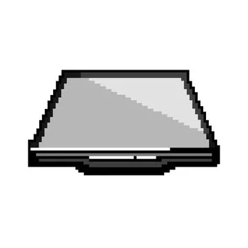Scan scanner document game pixel art vector illustration Illustrazione stock