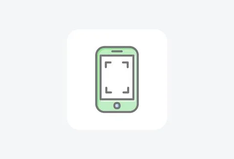 Scan scanner  fully editable vector icon Illustrazione stock