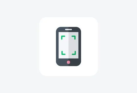 Scan scanner  fully editable vector icon イラスト素材