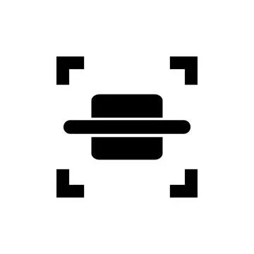 Scan silhouette icon. Data scan. Vector. Stock Illustration