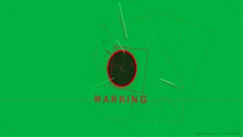 Scan starting red ring thickening, inner cross forming, squares rotating, Stock Footage 334118724