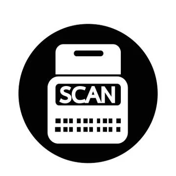 Scan Stock Icon Stock Illustration