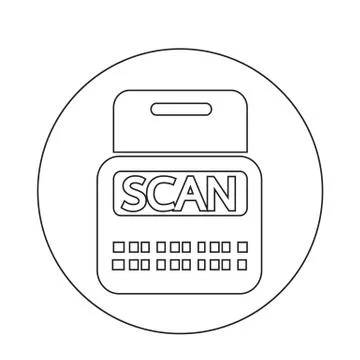 Scan Stock Icon Stock Illustration