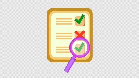 Scan task list progress cartoon animation in a transparent background Stock Footage 285184557