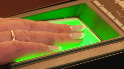 Scan your finger Stock Footage 70518759