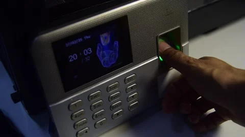 Scan your fingerprint to log in or verify your identity. Stock Footage 303233409