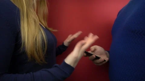 Scandal between couple in slow motion. Stock Footage 101566843