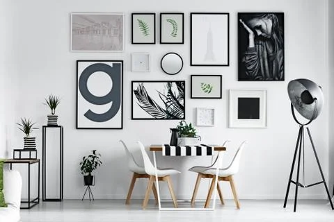 Scandi style hall Stock Photos