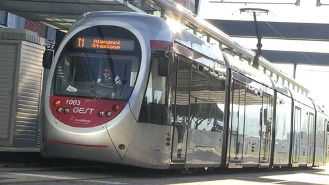 Scandicci (Florence) Tramway Stock Footage 92497927