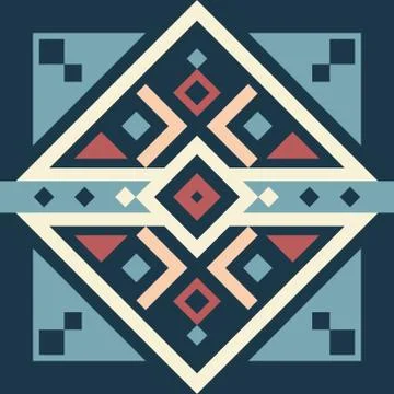 Scandinavian abstract geometric pattern Stock Illustration