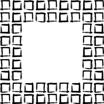 Scandinavian Abstract grunge texture Card banner template, paint strokes geom Stock Illustration