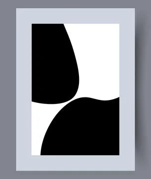 Scandinavian abstract vector print set. Stock Illustration